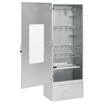 VidaXL Bbq-rookoven met houtsnippers 44,5x29x110 cm staal VidaXL Bbq-rookoven met houtsnippers 44,5x29x110 cm staal