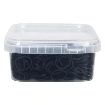 Invlechtelastiekjes manen zwart maat:100