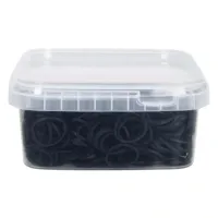 Invlechtelastiekjes manen zwart maat:100 - thumbnail