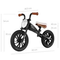 Kinderfiets Feduro 12" Zwart - thumbnail