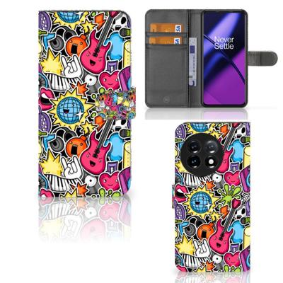 OnePlus 11 | Wallet Case | met Pasjes | Punk Rock