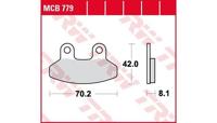 TRW -lucas remblokken "mcb 779" brake pad mcb 779 organic standard - thumbnail