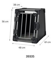 Trixie vervoersbox aluminium grafiet s 61x48x56 cm - thumbnail