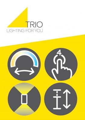 Trio Unieke hanglampHelios geborsteld metaal - 343310105
