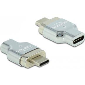 DeLOCK 66433 tussenstuk voor kabels Thunderbolt 3/ USB C Zilver