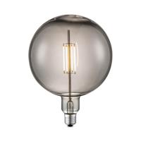 Edison Vintage LED lamp E27 LED filament lichtbron, Ovaal Carbon G180, 18/18/23cm, Rook, Retro LED lamp Dimbaar, 4W 120lm 1800K, warm wit licht, geschikt voor E27 fitting - thumbnail