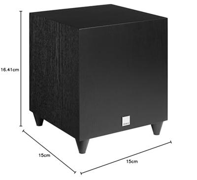 Dali C-8 D subwoofer - Zwart