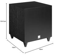 Dali C-8 D subwoofer - Zwart - thumbnail