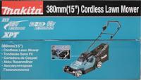 Makita DLM382Z Accu-grasmaaier Accu Zonder accu 18 V Snijbreedte max. 380 mm - thumbnail