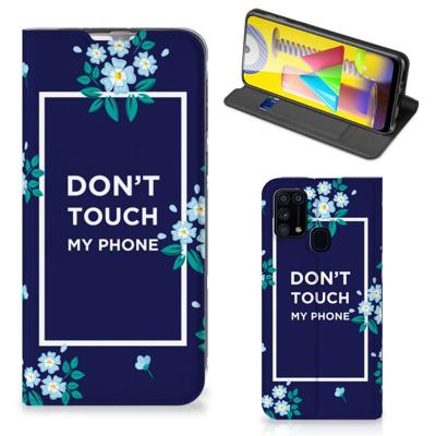 Samsung Galaxy M31 Design Case Flowers Blue DTMP Samsung Galaxy M31 Design Case Flowers Blue DTMP