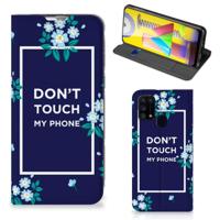 Samsung Galaxy M31 Design Case Flowers Blue DTMP - thumbnail