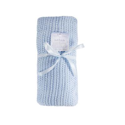 Soft Touch babydeken 140 x 90 cm blauw