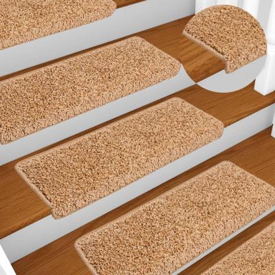 Trapmatten 10 st 65x21x4 cm beige rechthoekige rand