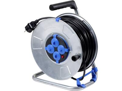 AS Schwabe 10411 Kabelhaspel 25.00 m Zwart Randaarde stekker