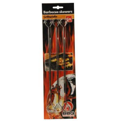 Bbq Collection barbecuespies 24 cm 4 stuks rvs Bbq Collection barbecuespies 24 cm 4 stuks rvs
