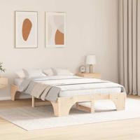 Bedframe Naturel 135 x 190 cm Massief grenenhout - thumbnail