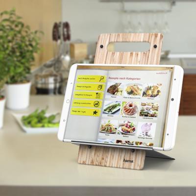 Hama Tablet stand timber 7 - 10.5 Tablethouder Bruin Hama Tablet stand timber 7 - 10.5 Tablethouder Bruin