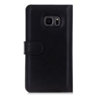 Voor de Galaxy S7 met platbinding textuur rits horizontale Flip lederen draagtas met afneembare terug beschermhoes & kaartsleuven & Wallet(Black) - thumbnail