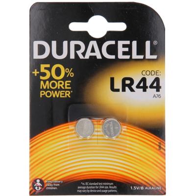 Duracell Knoopcel LR44 1.5 V 2 stuk(s) 105 mAh Alkaline Elektro AG13