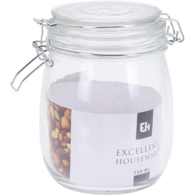 Excellent Houseware Voorraadpot Met Deksel 750Ml Excellent Houseware Voorraadpot Met Deksel 750Ml