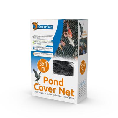 Vijverafdeknet 3 X 4 M 10 Pinnen vijver Superfish - Superfish