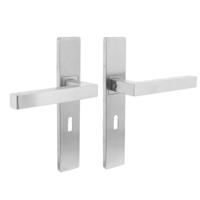 Intersteel Deurkruk Vierkant op Rechthoekig Schild SL56 RVS Geborsteld - thumbnail