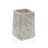 Tandenborstelhouder Versa Grijs Keramisch Plastic 7 x 10 x 7 cm - thumbnail