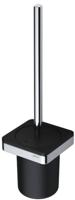 Toiletborstel met Houder Geesa Frame Zwart Chroom - thumbnail
