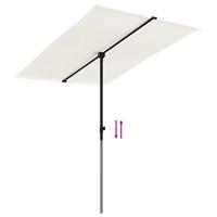 Parasol met aluminium paal 2x1,5 m zandwit - thumbnail