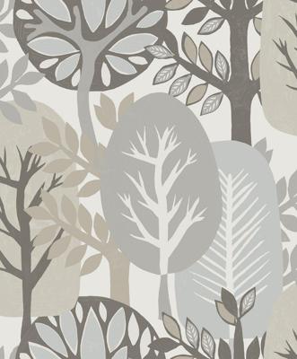 Decoprint Antibes Behang abstracte bomen - AN28280