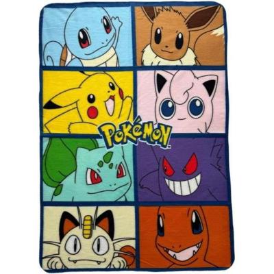 Plaid - POKEMON - 8 Pokémon - 100 x 140 cm