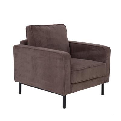 Tower Living Fauteuil 'Norwich' Rib, kleur Bruin