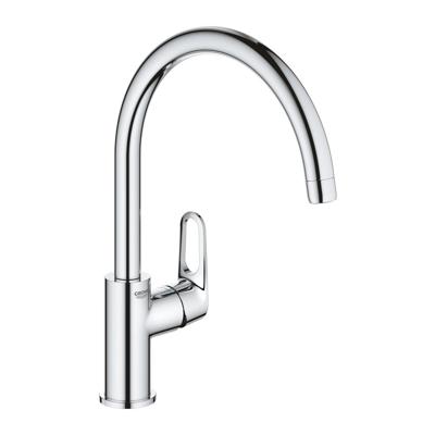 GROHE BauFlow Keukenkraan - hoog - draaibare uitloop - chroom 31538001