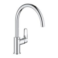 GROHE BauFlow Keukenkraan - hoog - draaibare uitloop - chroom 31538001 - thumbnail