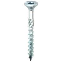 Woodies Ultimate Spaanplaatschroef Torx 6,0x 240/70mm platverz. kop T30 verzinkt deeldraad 50st. - thumbnail