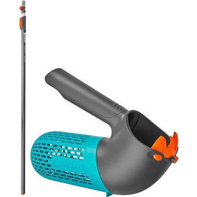GARDENA combisystem bessenplukker set fruitplukker (zwart/turquoise, incl. telescoopsteel)