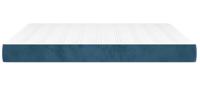 Pocketveringmatras 160x220x20 cm fluweel donkerblauw - thumbnail