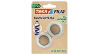 tesa ECO & CRYSTAL 59035-00000-00 tesafilm tesafilm Eco & Crystal Transparant (l x b) 10 m x 19 mm 2 stuk(s) - thumbnail