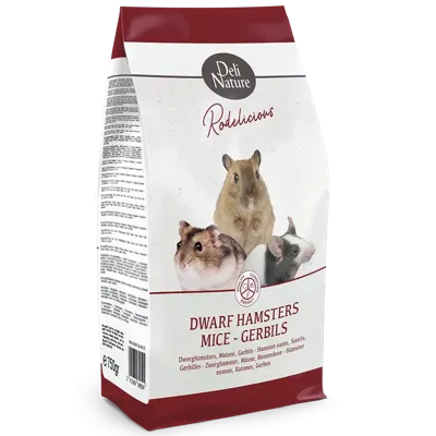Deli nature 5 sterren menu muis/gerbil/dwerghamster 750gr Deli nature - Deli nature