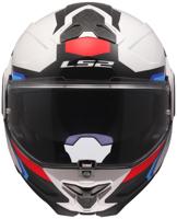 LS2 opklaphelm "ff910 advant ii triple". helmet ff910 advant ii triple m wh/blue/red - thumbnail