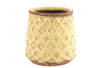 Bloempot Rosana M geel - thumbnail