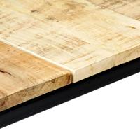 Eettafel 140x70x75 cm massief ruw mangohout - thumbnail