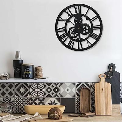 VidaXL Wandklok 30 cm acryl zwart VidaXL Wandklok 30 cm acryl zwart