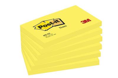 Memoblok post-it 655 76x127mm neon geel