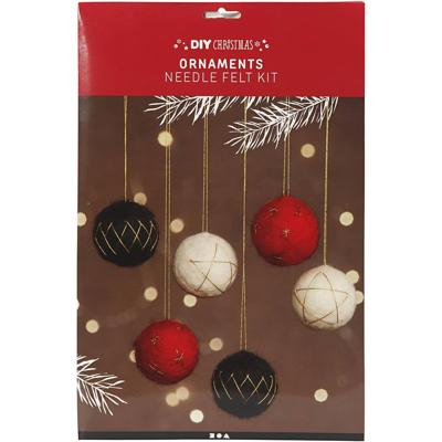 Creativ Company Kerstballen, d 6 cm, 6 stuk/ 1 doos