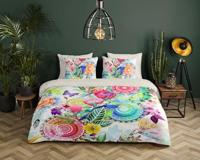 HIP Dekbedovertrek "mandala&apos;s, bloemen en een vogel" - Multi - (200x200/220 cm) - Katoen Satijn - thumbnail