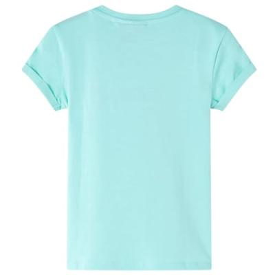Kindershirt met kleurrijke fruitprint 140 lichtmintkleurig
