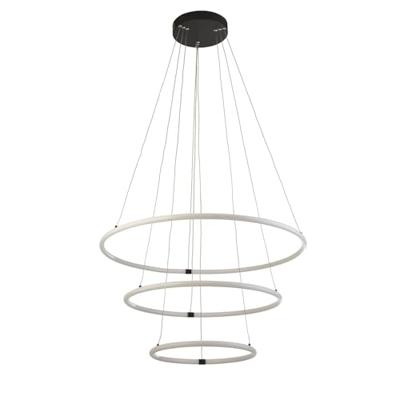 Searchlight HanglampRevolve vide 3-rings zwart - 40176-3BK