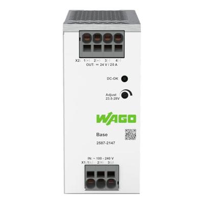 WAGO 2587-2147 DIN-rail netvoeding 24 V/DC 20 A 480 W Aantal uitgangen:1 x Inhoud 1 stuk(s)