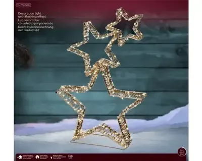 Lumineo microled ster 10x51x80cm-350l warm wit